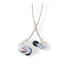 SE425-CL-EFS - Słuchawki douszne, dwa przetworniki, odłączany kabel, przezroczyste
