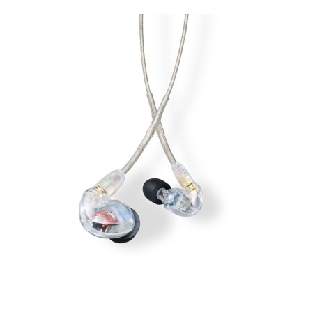 SE425-CL-EFS - Słuchawki douszne, dwa przetworniki, odłączany kabel, przezroczyste
