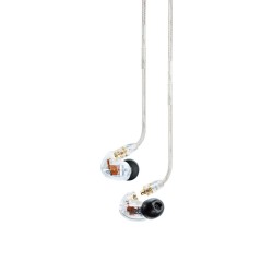 SE425-CL-EFS - Słuchawki douszne, dwa przetworniki, odłączany kabel, przezroczyste