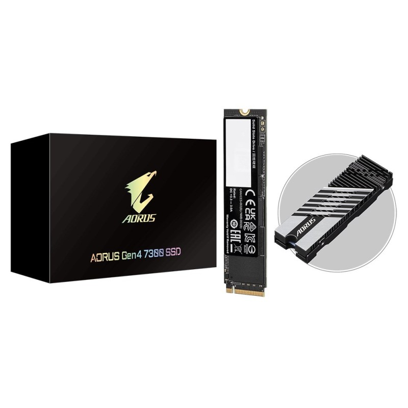 GIGABYTE AORUS Gen4 7300 SSD 1TB M.2 PCI Express 4.0 NVMe 3D TLC NAND GIGABYTE AORUS Gen4 7300 SSD 1TB M.2 PCI Express 4.0 NVMe 3D TLC NAND