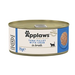 APPLAWS CAT Filet z tuńczyka i kraby - mokra karma dla kota - 70g