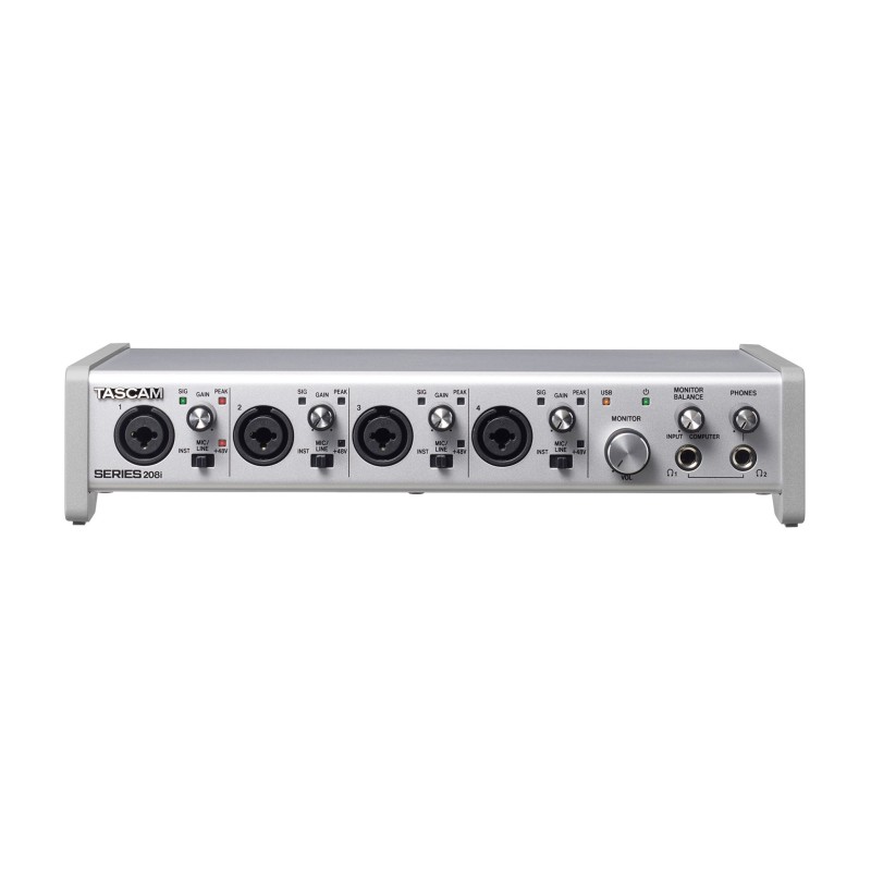 Tascam SERIES 208i 4 kan. 20 - 40000 Hz Srebrny Tascam SERIES 208i 4 kan. 20 - 40000 Hz Srebrny