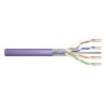 Digitus Kabel instalacyjny kat.6, F/UTP, Dca, AWG 23/1, LSOH, 500m, fioletowy, szpula