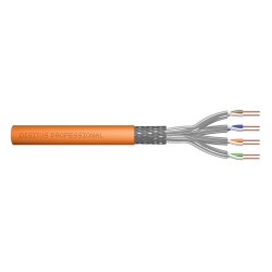 Digitus Kabel instalacyjny kat.7, S/FTP, Dca-s1a d1 a1, AWG 23/1, LSOH, 1000m, pomarańczowy, szpula