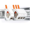 Digitus Kabel instalacyjny kat.7, S/FTP, Dca-s1a d1 a1, AWG 23/1, LSOH, 1000m, pomarańczowy, szpula