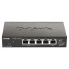D-Link DGS-1100-05PDV2 łącza sieciowe Zarządzany Gigabit Ethernet (10/100/1000) Obsługa PoE Czarny