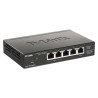 D-Link DGS-1100-05PDV2 łącza sieciowe Zarządzany Gigabit Ethernet (10/100/1000) Obsługa PoE Czarny