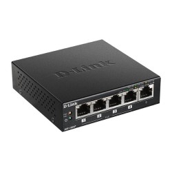 D-Link DGS-1005P/E łącza sieciowe Nie zarządzany Gigabit Ethernet (10/100/1000) Obsługa PoE Czarny