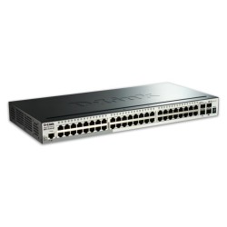 D-Link DGS-1510-52X łącza sieciowe Zarządzany L3 Gigabit Ethernet (10/100/1000) 1U Czarny