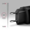 Axagon ACU-PQ30 Ladegerät QC3.0, 4.0/AFC/FCP/PPS/Apple+ PD USB-C, 30W - schwarz - Kompaktes Ladegerät - 1x USB-C und 1x USB-A