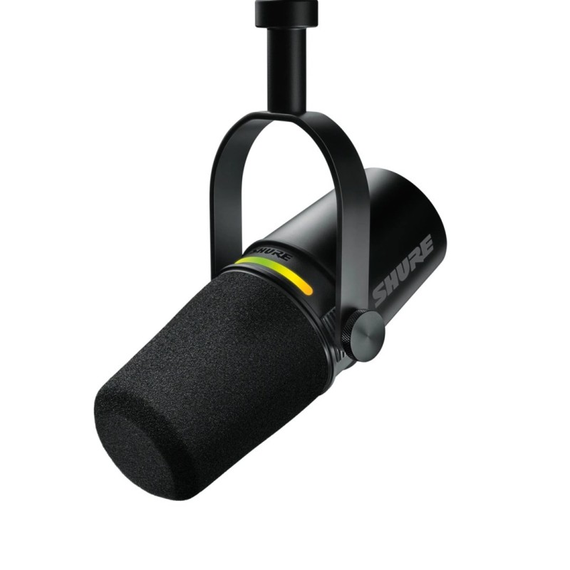 Shure MV7+-K-BNDL - mikrofon lektorski/wokalny ze złączem XLR/USB-C, czarny + statyw biurkowy GATOR Shure MV7+-K-BNDL - mikrofon lektorski/wokalny ze złączem XLR/USB-C, czarny + statyw biurkowy GATOR