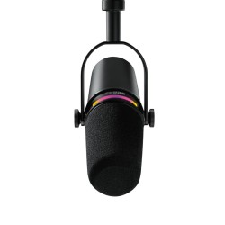 Shure MV7+-K-BNDL - mikrofon lektorski/wokalny ze złączem XLR/USB-C, czarny + statyw biurkowy GATOR