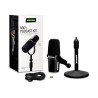 Shure MV7+-K-BNDL - mikrofon lektorski/wokalny ze złączem XLR/USB-C, czarny + statyw biurkowy GATOR