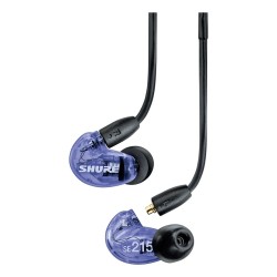 Shure SE215 Zestaw słuchawkowy Przewodowa Douszny Połączenia/muzyka Fioletowy