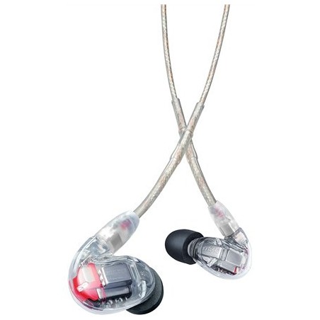 Słuchawki douszne SE846G2CL-EFS, cztery przetworniki, odłączany kabel, przezroczyste