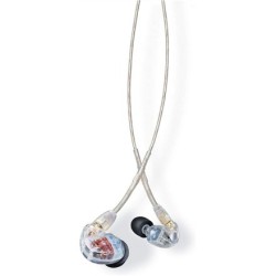 SE535-CL-EFS - Słuchawki douszne, trzy przetworniki, odłączany kabel, przezroczyste