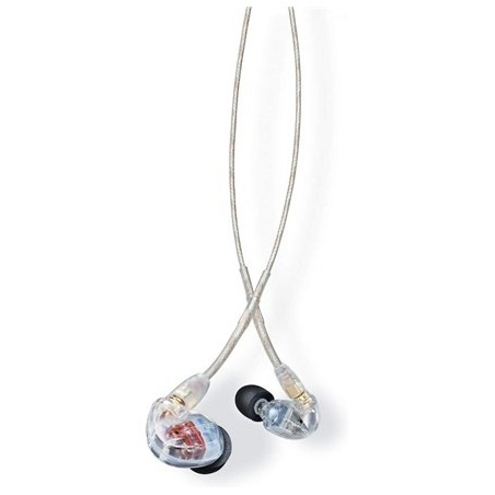 SE535-CL-EFS - Słuchawki douszne, trzy przetworniki, odłączany kabel, przezroczyste