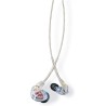 SE535-CL-EFS - Słuchawki douszne, trzy przetworniki, odłączany kabel, przezroczyste