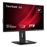 Viewsonic VG Series VG2448a monitor komputerowy 61 cm (24") 1920 x 1080 px Full HD LED Czarny