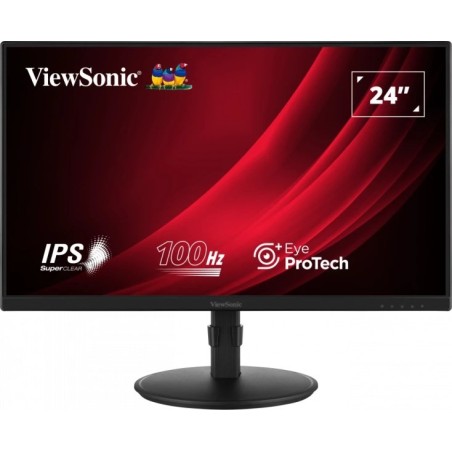 Monitor ViewSonic Display VG2408A - 61 cm (24") - 1920 x 1080 pikseli - Full HD - LED - 5 ms