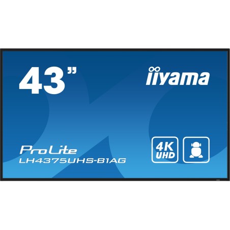 iiyama ProLite Płaski panel Digital Signage 108 cm (42.5") LCD Wi-Fi 500 cd/m2 4K Ultra HD Czarny Procesor wbudowany Android 11