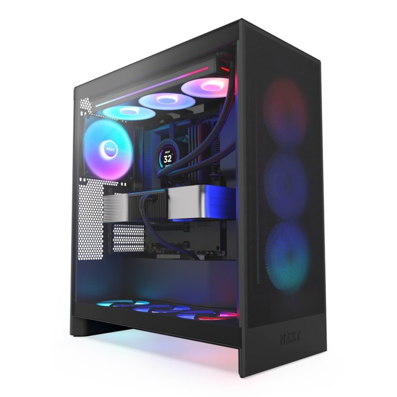 NZXT H7 Flow RGB Midi Tower Czarny NZXT H7 Flow RGB Midi Tower Czarny