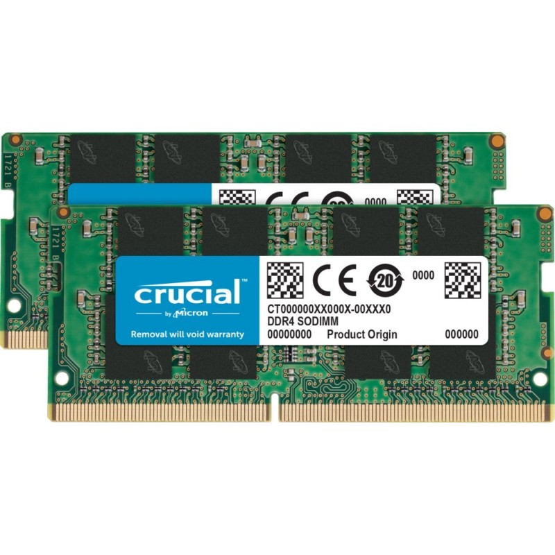Crucial CT2K16G4SFRA32A moduł pamięci 32 GB 2 x 16 GB DDR4 3200 MHz Crucial CT2K16G4SFRA32A moduł pamięci 32 GB 2 x 16 GB DDR4 3200 MHz