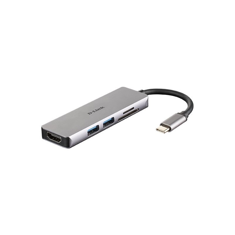 D-Link DUB-M530 stacja dokująca Przewodowa USB 3.2 Gen 1 (3.1 Gen 1) Type-C Aluminium, Czarny D-Link DUB-M530 stacja dokująca Przewodowa USB 3.2 Gen 1 (3.1 Gen 1) Type-C Aluminium, Czarny