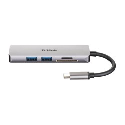 D-Link DUB-M530 stacja dokująca Przewodowa USB 3.2 Gen 1 (3.1 Gen 1) Type-C Aluminium, Czarny
