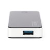 Digitus Hub USB 3.0, 4 porty, czarny