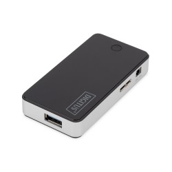 Digitus Hub USB 3.0, 4 porty, czarny