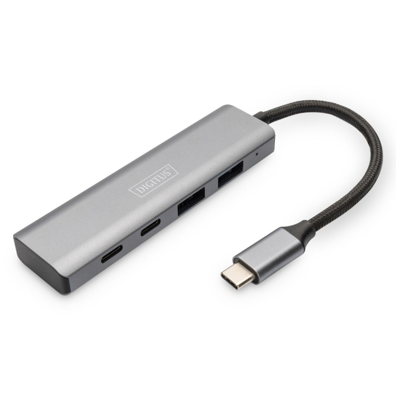 Digitus Koncentrator USB-C 4-portowy, 2 x USB A i 2 x USB-C Digitus Koncentrator USB-C 4-portowy, 2 x USB A i 2 x USB-C