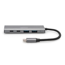Digitus Koncentrator USB-C 4-portowy, 2 x USB A i 2 x USB-C