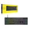 Klawiatura CORSAIR Tas K55 CORE BLACK RGB, Gumowa kopuła, Mechaniczna, USB