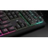 Klawiatura CORSAIR Tas K55 CORE BLACK RGB, Gumowa kopuła, Mechaniczna, USB