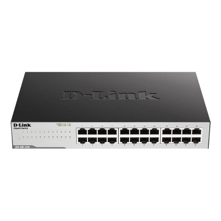 D-Link GO-SW-24G - Niezarządzany - L2 - Gigabit Ethernet (10/100/1000) - Pełny dupleks - Montaż w szafie - 1U