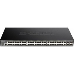 D-Link DGS 1250-52X - Przełącznik - Inteligentny - 48 x+ 4 10 Gigabit SFP+ - Przełącznik - Światłowód