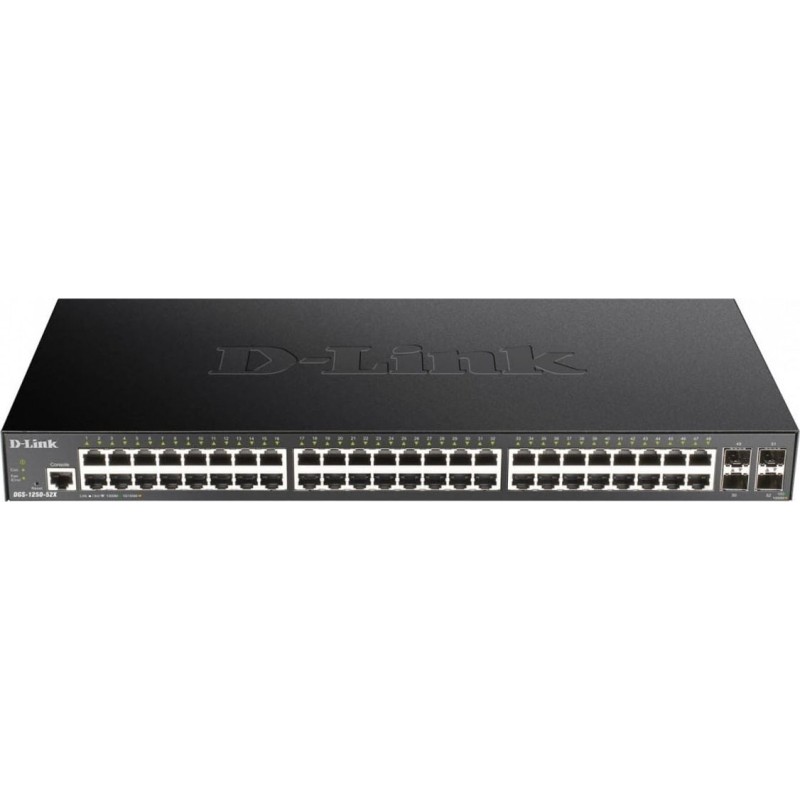 D-Link DGS 1250-52X - Przełącznik - Inteligentny - 48 x+ 4 10 Gigabit SFP+ - Przełącznik - Światłowód D-Link DGS 1250-52X - Przełącznik - Inteligentny - 48 x+ 4 10 Gigabit SFP+ - Przełącznik - Światłowód