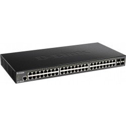 D-Link DGS 1250-52X - Przełącznik - Inteligentny - 48 x+ 4 10 Gigabit SFP+ - Przełącznik - Światłowód