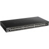 D-Link DGS 1250-52X - Przełącznik - Inteligentny - 48 x+ 4 10 Gigabit SFP+ - Przełącznik - Światłowód