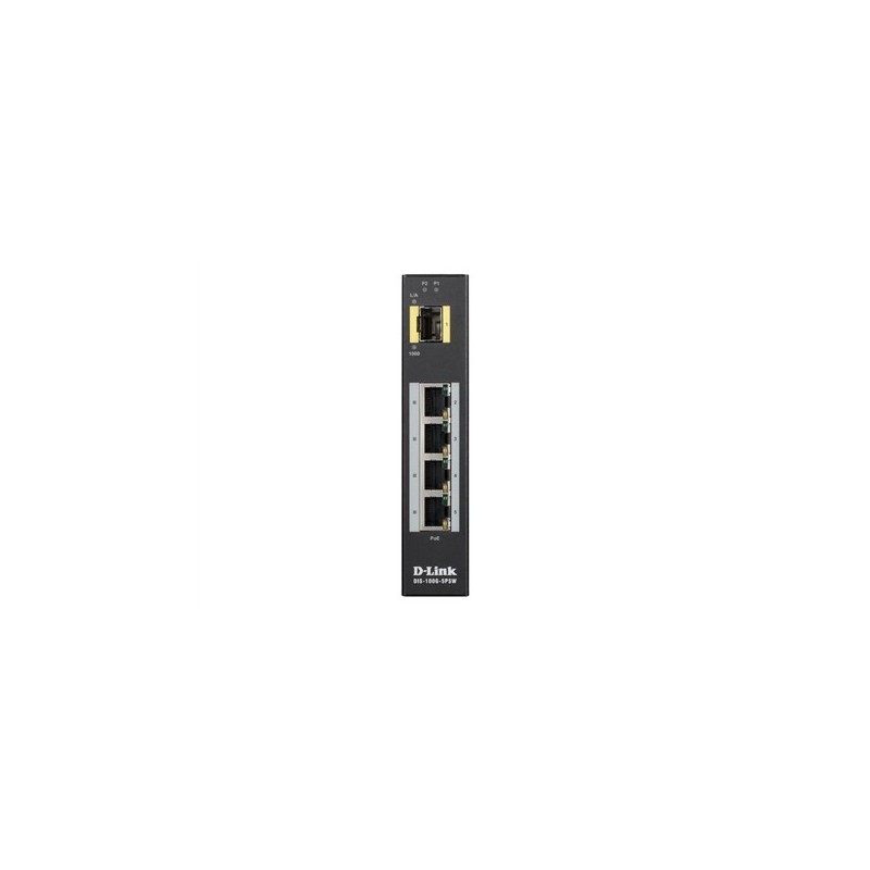 Switch D-Link DIS-100G-5PSW - Niezarządzany - L2 - Gigabit Ethernet (10/100/1000) - Pełny dupleks - Power over Ethernet (PoE) -