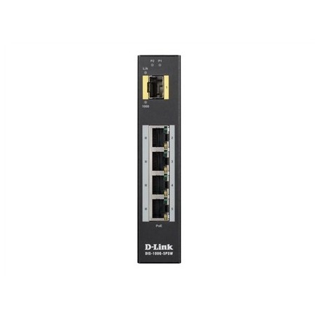 Switch D-Link DIS-100G-5PSW - Niezarządzany - L2 - Gigabit Ethernet (10/100/1000) - Pełny dupleks - Power over Ethernet (PoE) -