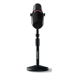 Shure MV7+-K-BNDL - mikrofon lektorski/wokalny ze złączem XLR/USB-C, czarny + statyw biurkowy GATOR