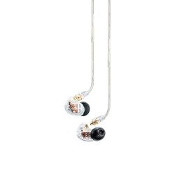 SE535-CL-EFS - Słuchawki douszne, trzy przetworniki, odłączany kabel, przezroczyste