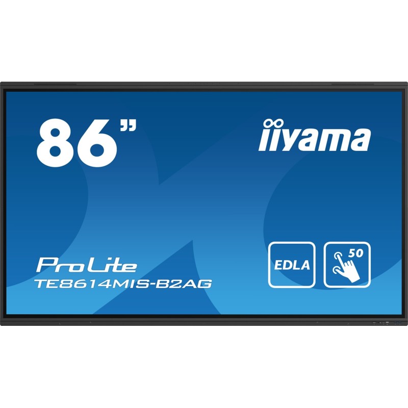 iiyama PROLITE TE8614MIS-B2AG Płaski panel Digital Signage 2,18 m (86") LCD Wi-Fi 435 cd/m2 4K Ultra HD Czarny Ekran dotykowy iiyama PROLITE TE8614MIS-B2AG Płaski panel Digital Signage 2,18 m (86") LCD Wi-Fi 435 cd/m2 4K Ultra HD Czarny Ekran dotykowy