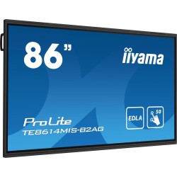 iiyama PROLITE TE8614MIS-B2AG Płaski panel Digital Signage 2,18 m (86") LCD Wi-Fi 435 cd/m2 4K Ultra HD Czarny Ekran dotykowy