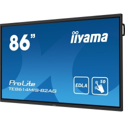 iiyama PROLITE TE8614MIS-B2AG Płaski panel Digital Signage 2,18 m (86") LCD Wi-Fi 435 cd/m2 4K Ultra HD Czarny Ekran dotykowy