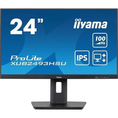 Monitor LED Iiyama ProLite XUB2493HSU-B7 - 24 - Płaski ekran - 60,5 cm