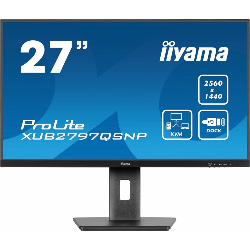 iiyama ProLite XUB2797QSNP-B1 monitor komputerowy 68,6 cm (27") 2560 x 1440 px Wide Quad HD LED Czarny iiyama ProLite XUB2797QSNP-B1 monitor komputerowy 68,6 cm (27") 2560 x 1440 px Wide Quad HD LED Czarny