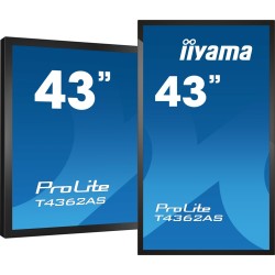 Płaski panel interaktywny Iiyama T4362AS-B1 - 108 cm (42.5") - IPS - 3840 x 2160 pikseli - 24/7